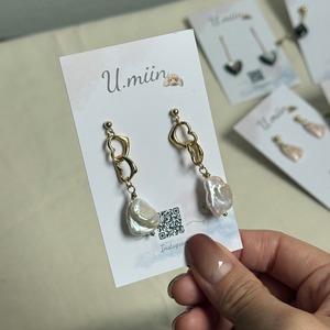 【U.miin】淡水パールピアス｜ゴールド