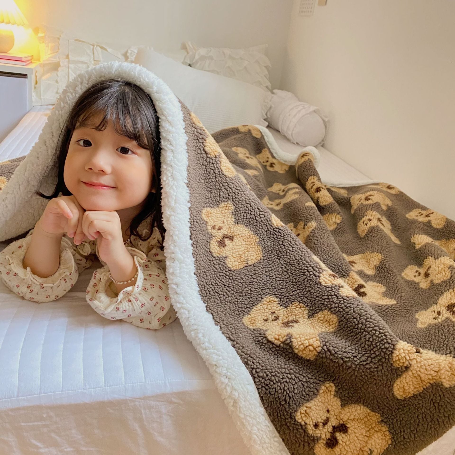 3.7即納・BABY・KIDS】クマさんもこもこブランケット | 韓国子供