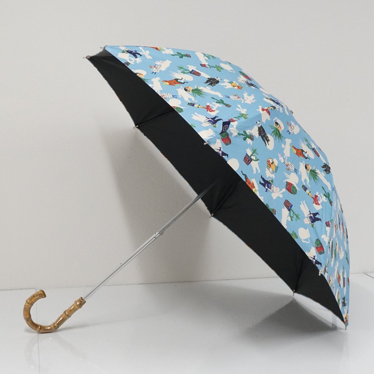 晴雨兼用日傘 mannine マンナイン USED美品 個性的 イラスト ブランド