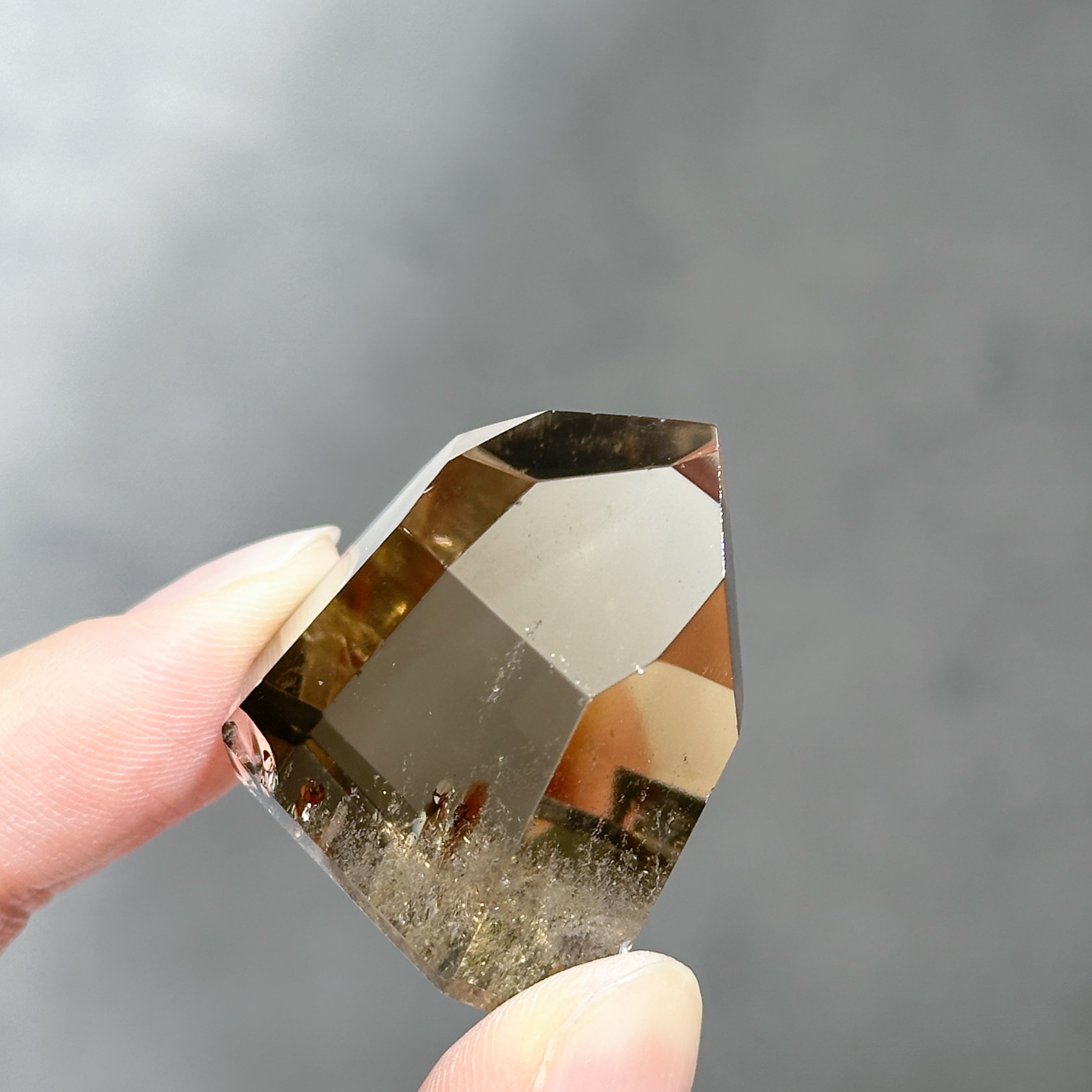 ⭐︎天然石　シトリン　ポイント　ファントム　スモーキー　タワー　原石 スモーキーシトリン タワー22◇ Smokey Citrine ◇天然石・鉱物