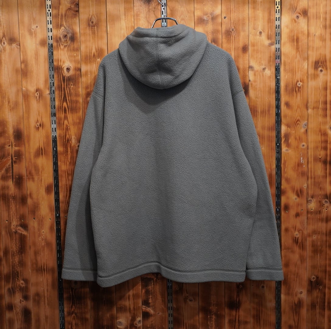 90s USA製 polosport ralphlauren フリースパーカー グレー L ポロ