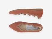 scallop pattern	/ CAMEL & ORANGE