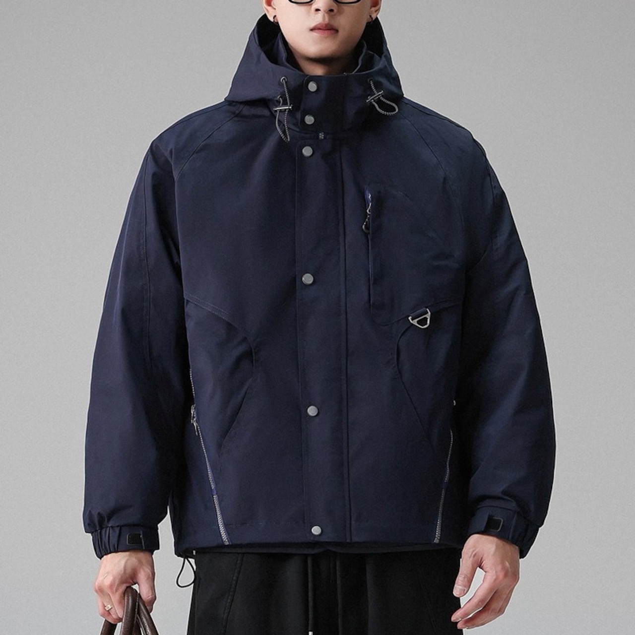 Zip-up Hip-length Padded Jacket ◇2color H0995