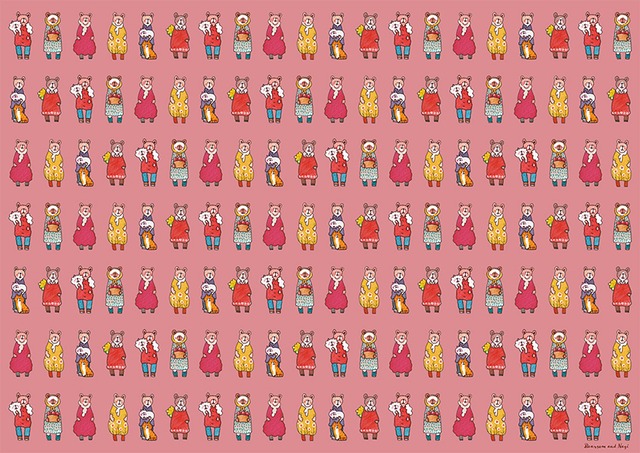 犬のデザインペーパー