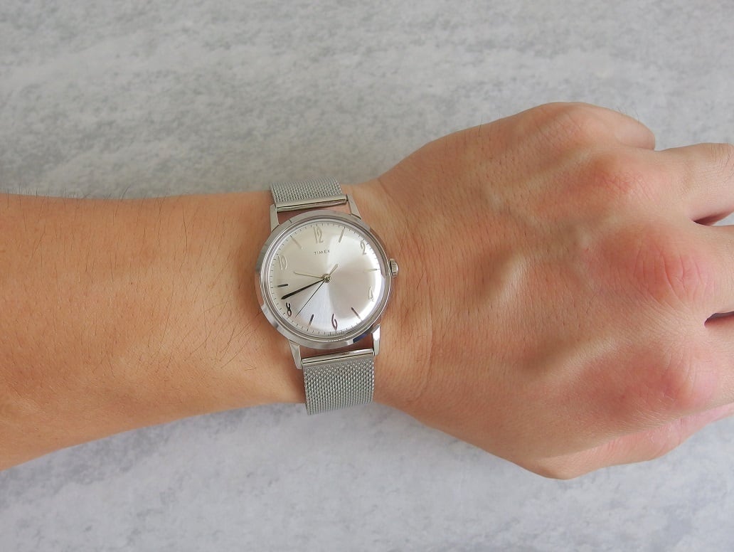 TIMEX】Marlin （マーリン）シルバーブレス TW2T18500 機械式/手巻き
