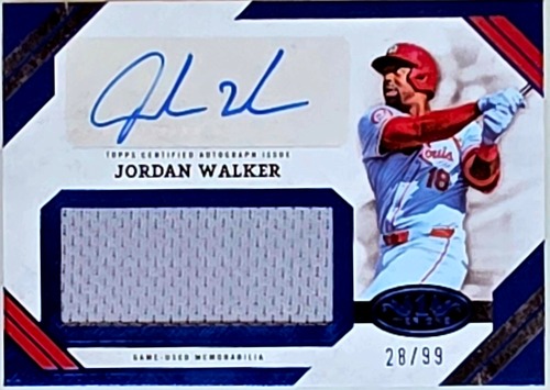 Jordan Walker Autographed Jumbo Relic /99 — Elite Patch + On‑Card Auto｜2026ブレイク候補の1枚
