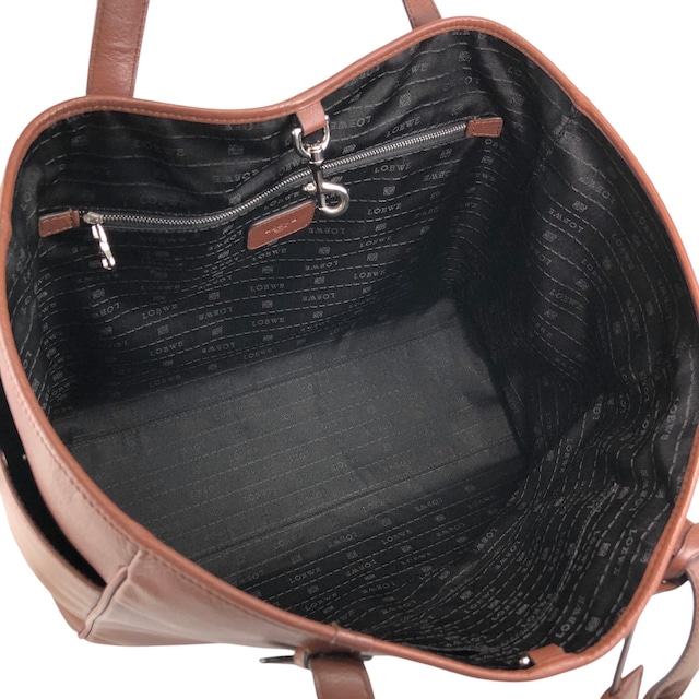 LOEWE ロエベ ヘリテージ トートバッグ ブラウン レザー vintage ヴィンテージ オールド 6rmryp