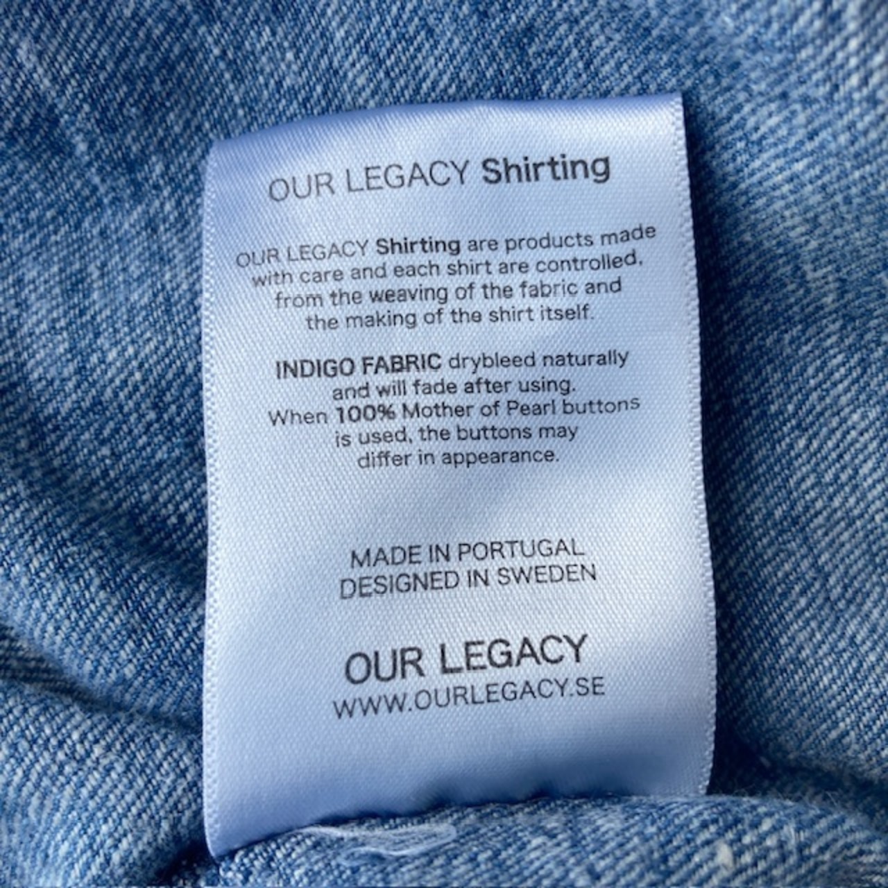 Our Legacy デニムプルオーバーシャツ 画像9