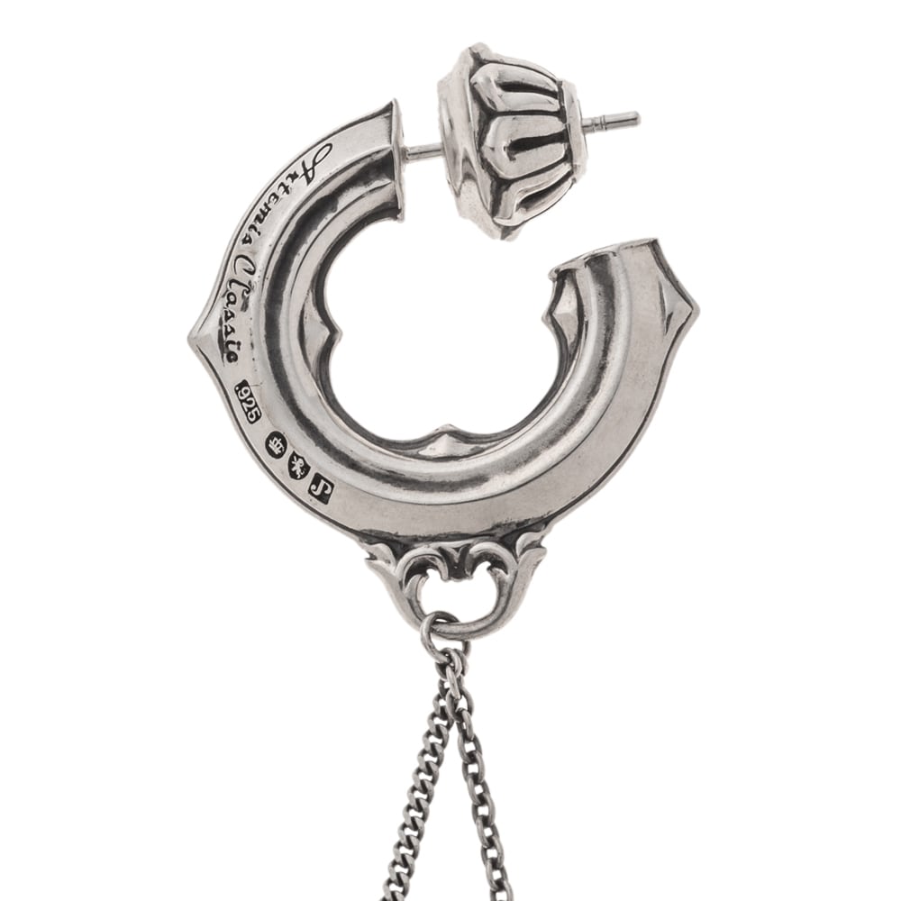ダブルチェーンフープピアス 片耳用 ACE0207 Double Chain Hoop
