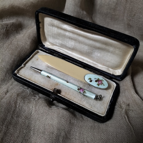 Antique Mechanical Pencil Letter Opener Set