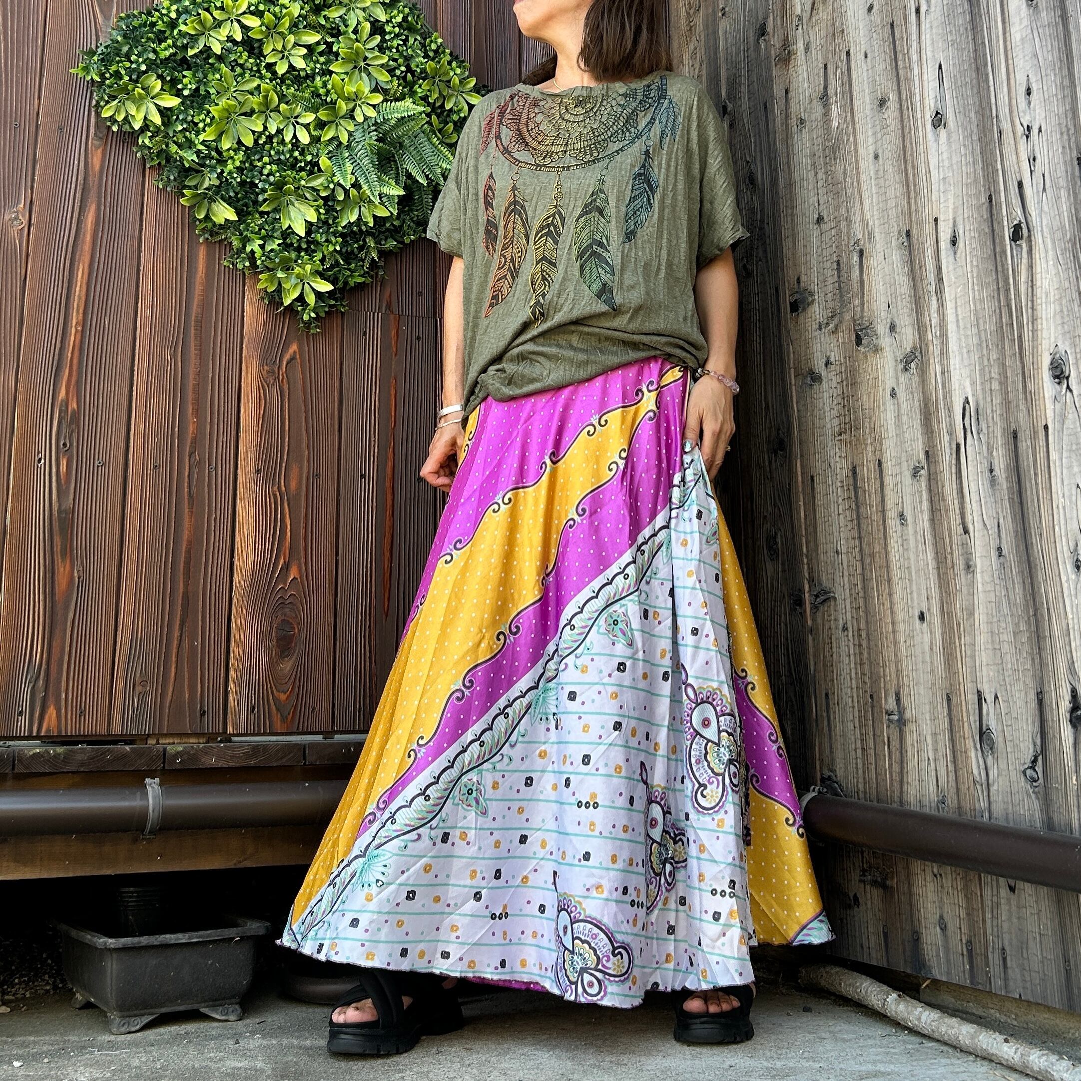 シルク巻きスカート5040 | アジアン雑貨ルチュ