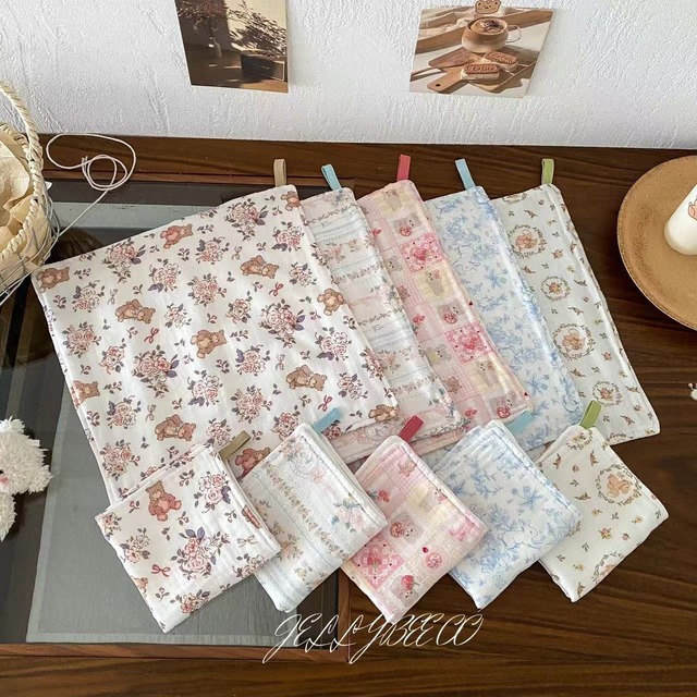 JOEMEGA 六層構造赤ちゃん用タオル 25×25cm