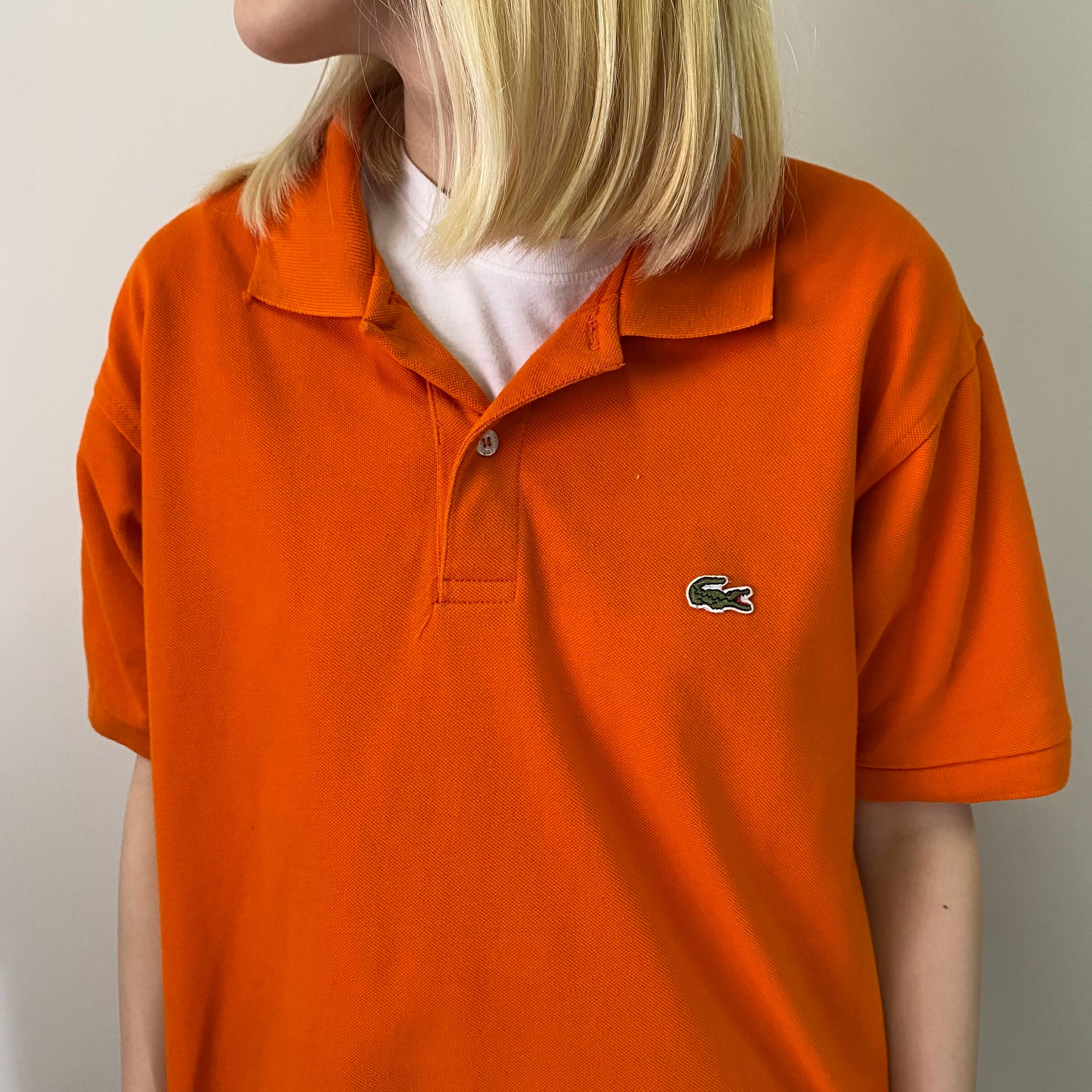 90年代 LACOSTE ラコステ ポロシャツ サイズ4 メンズL相当 古着 90s 