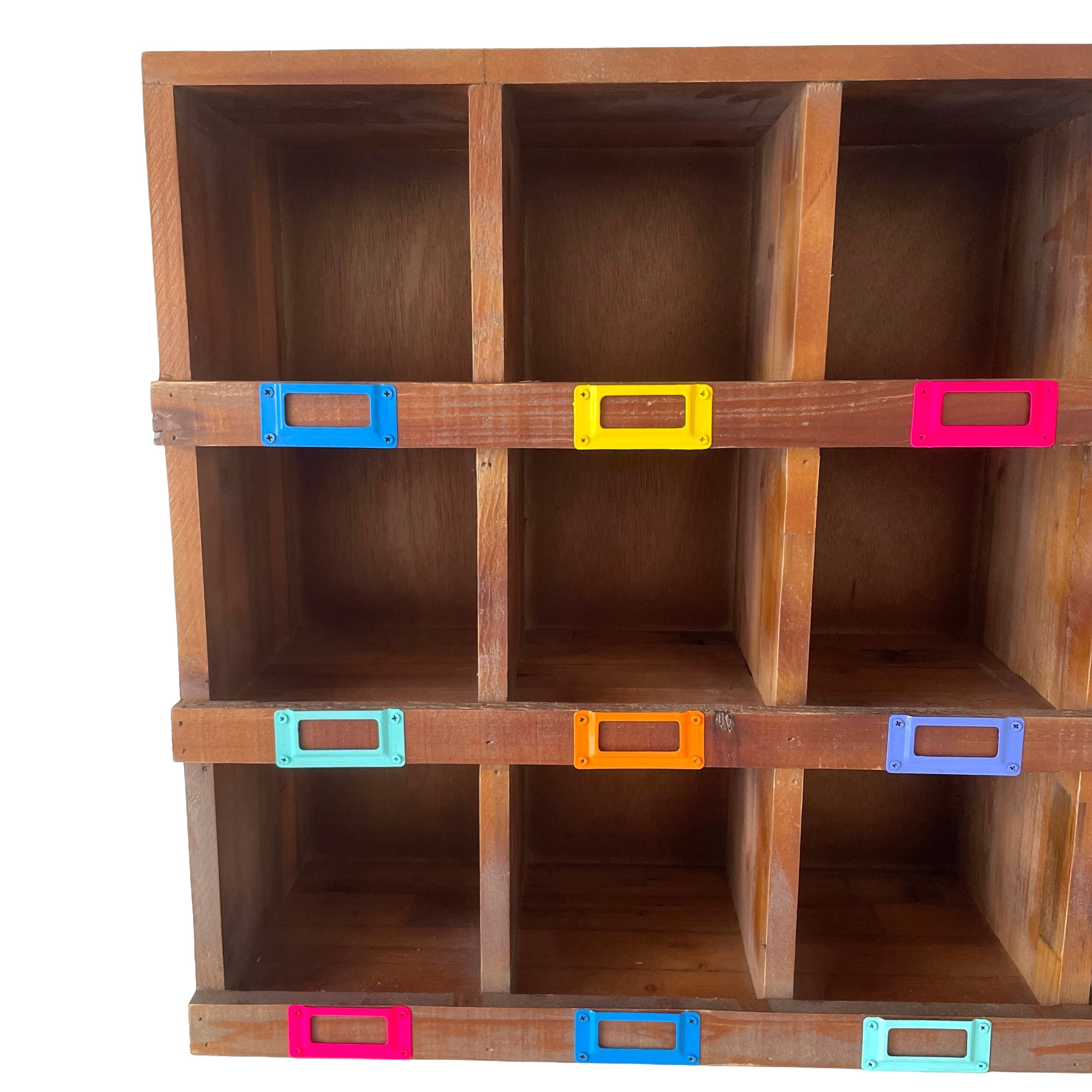 Vivid Label Wood Collection Box W60cm×D19cm×H48cm 収納コレクション