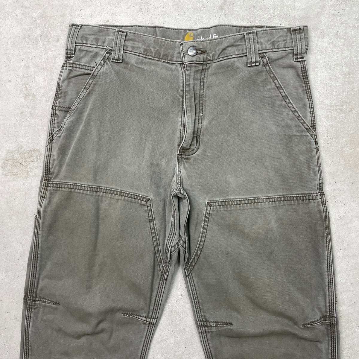 カ*ん様 Carhartt ダブルニーペインターパンツ 42x30 グレー カ*ん様 Carhartt ダブルニーペインターパンツ 42x30 グレー USA製