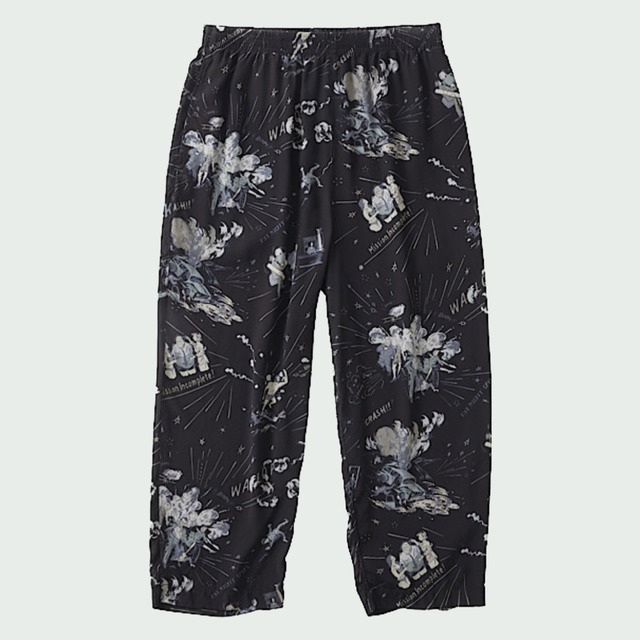 【PORTER CLASSIC】OCHIKOBORE SPY ALOHA PANTS_BLACK