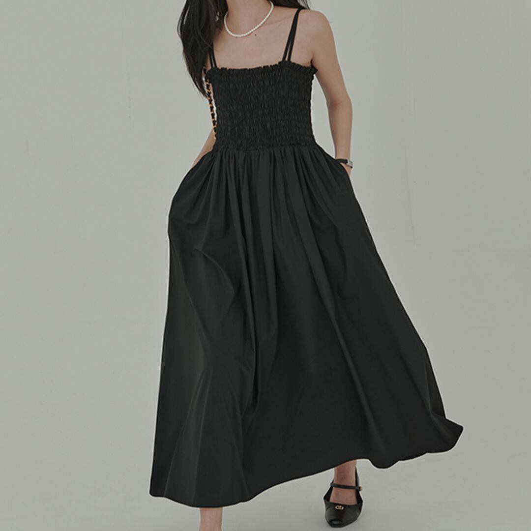 ヘップバーンブラックドレス K0200