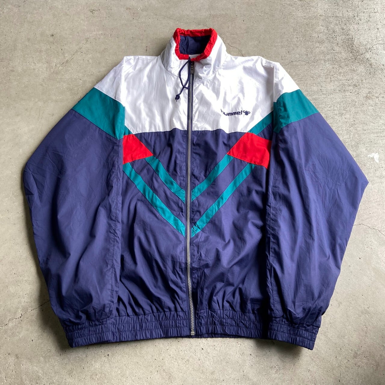 hummel ヒュンメル ナイロン ジャケット 90s 90年代 マルチカラー