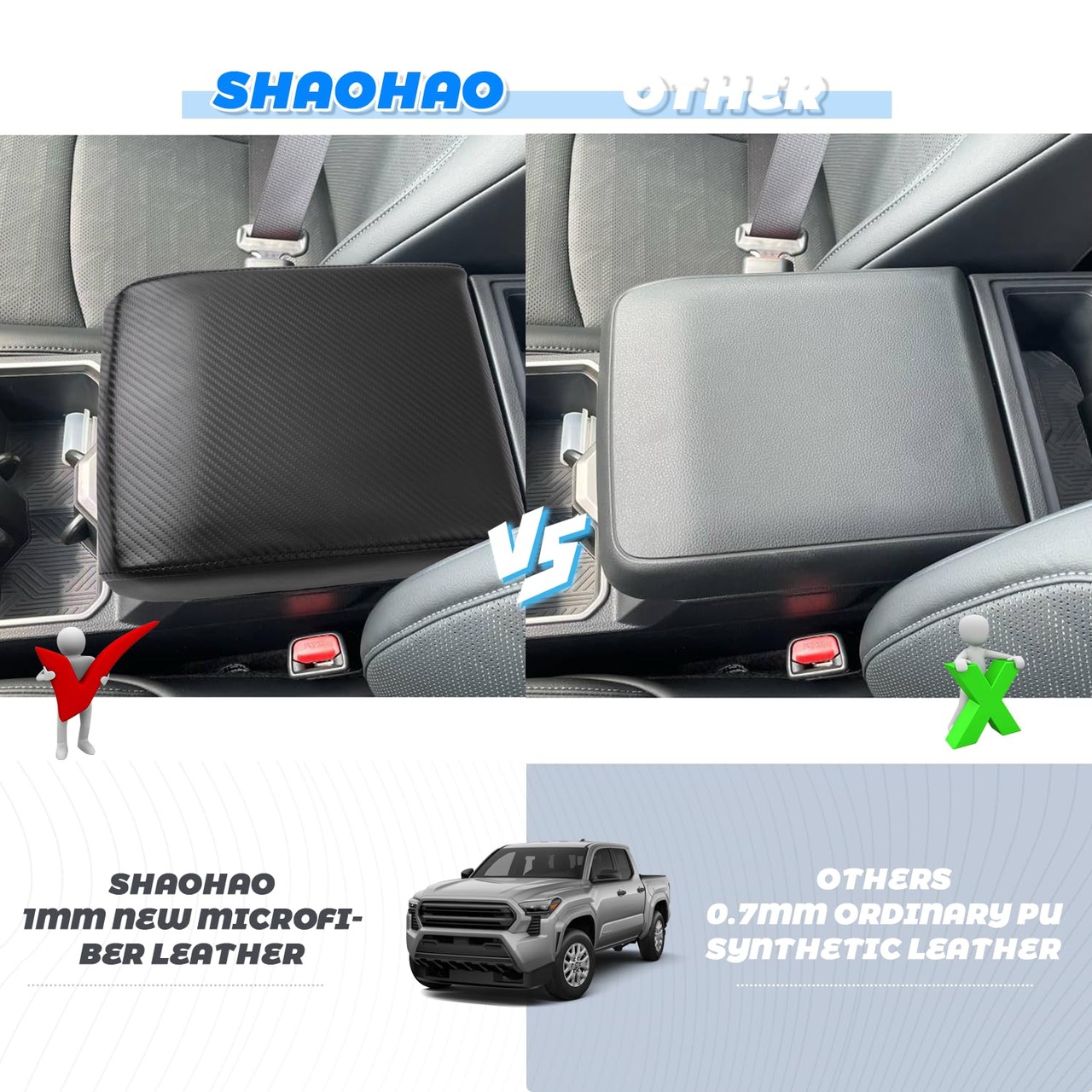 Shaohao 2024 2025 Tacoma Center Consoleカバー2024 2025トヨタタコマアクセサリーSR/SR5 ...