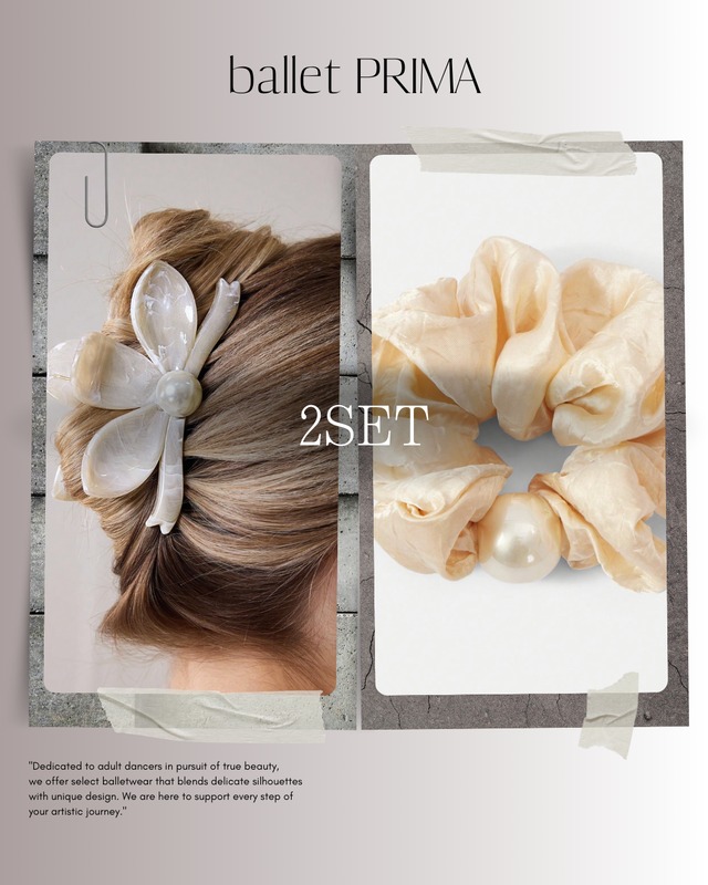 Satin Pearl Scrunchie and  P-S0338