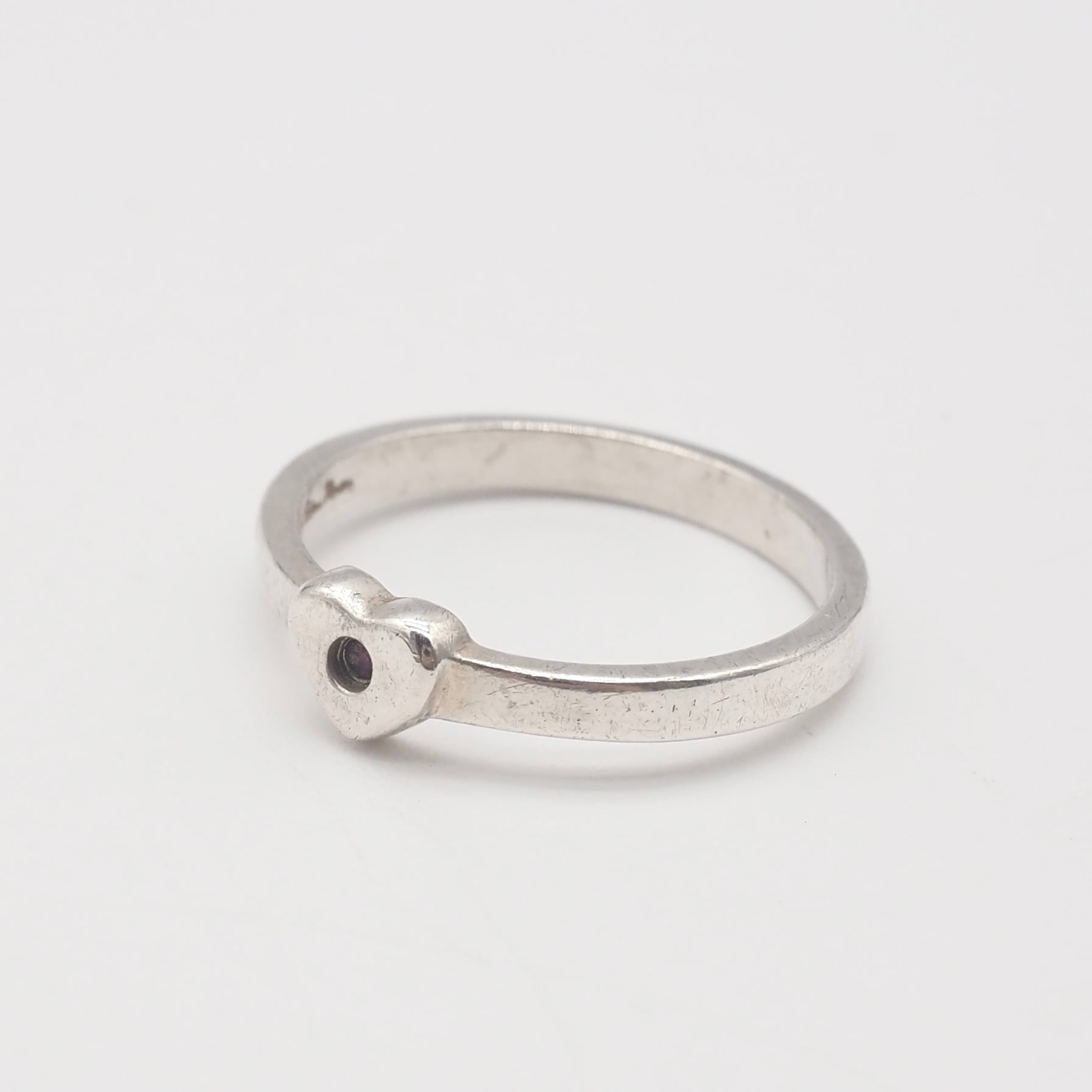Tiffany&Co. 約14号 クラウンオブハートリング 1Pルビー シルバー925