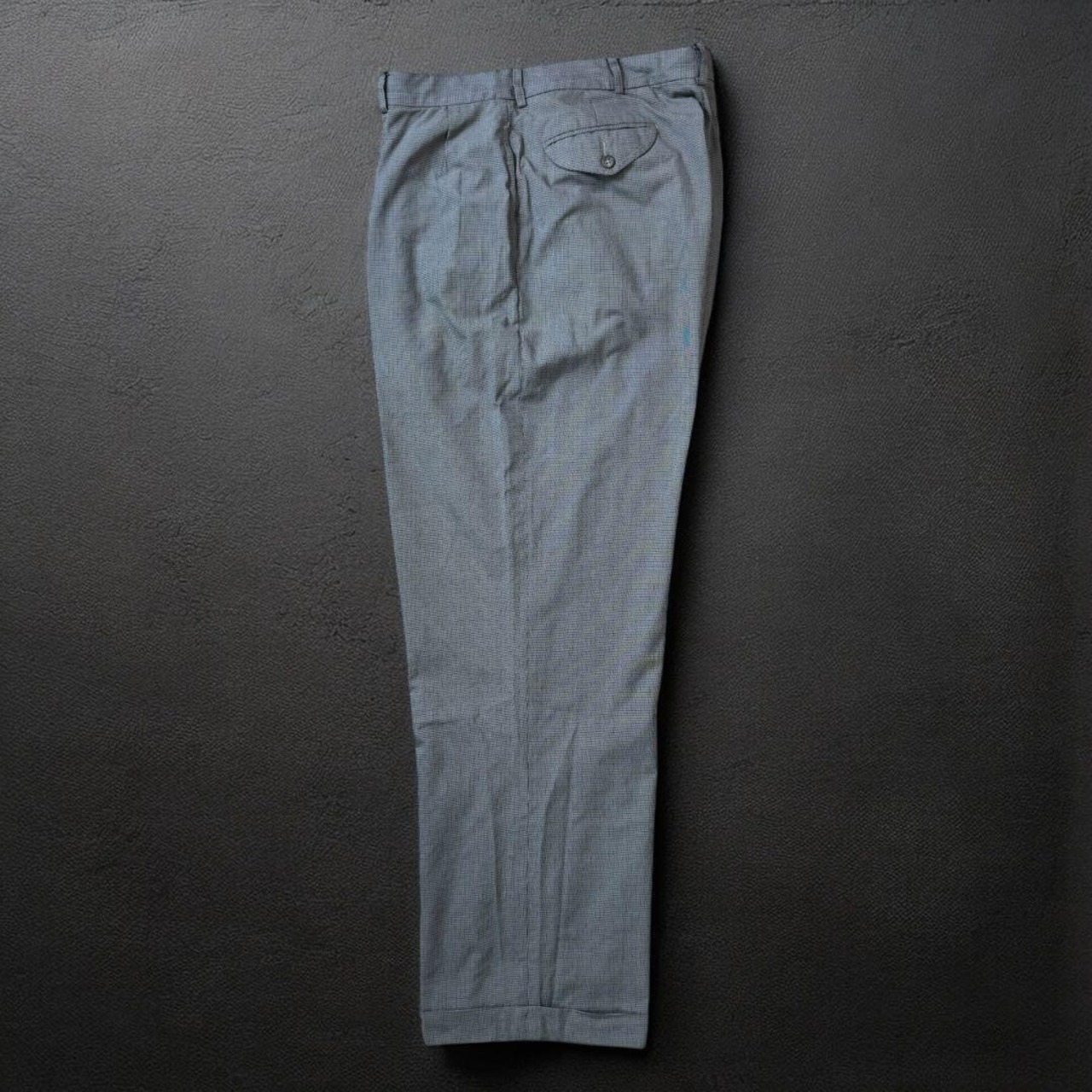 POLO by Ralph 90s Lauren two-tuck trousers 千鳥格子 ツータックスラックス W38 古着 - 11