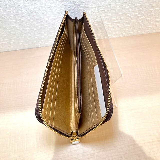 ラージクロコ　L字長財布　ブルー