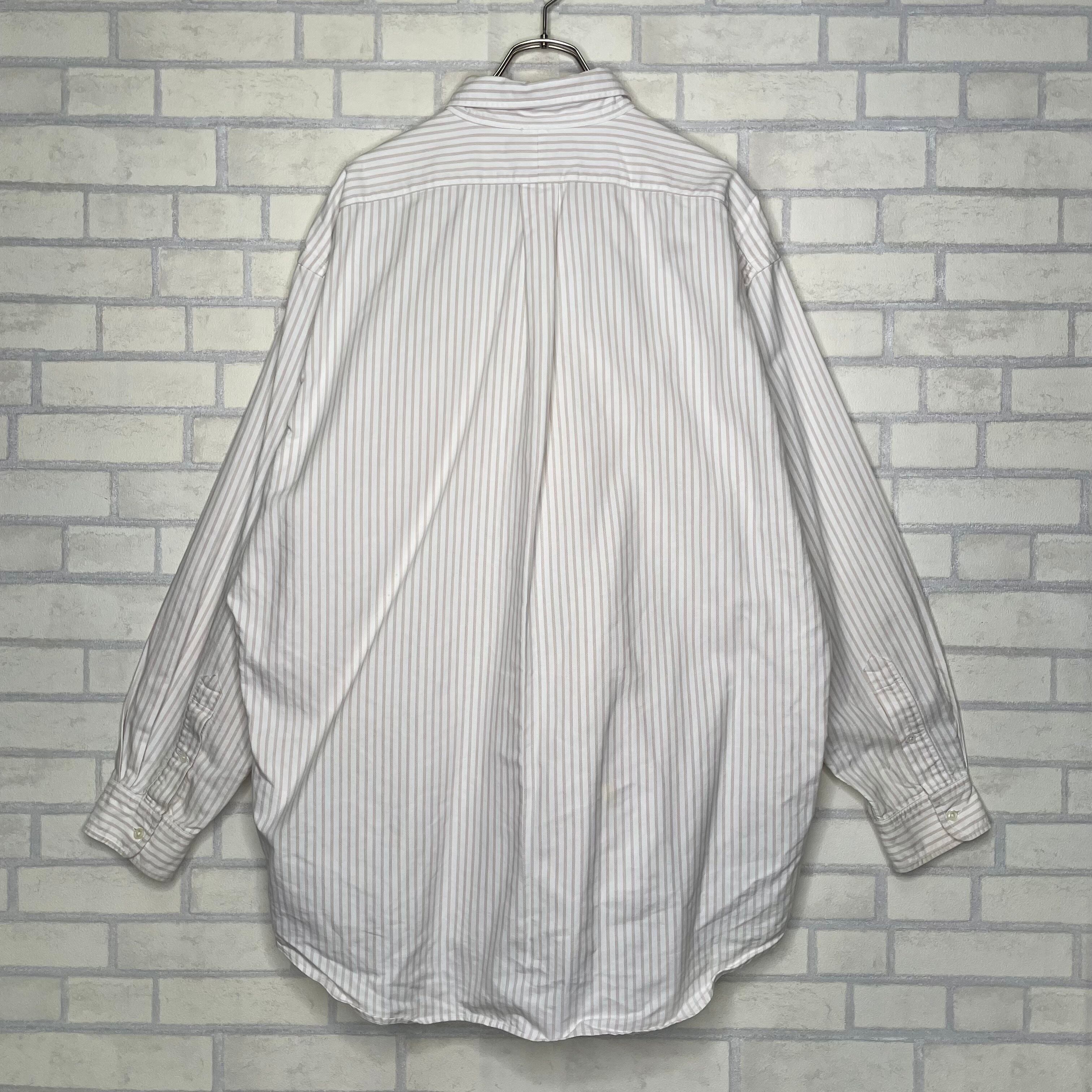 Ralph Lauren 長袖シャツ L（XL相当）ストライプ コットン100% | 古着 