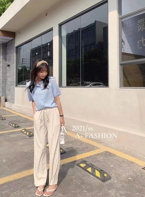 ウエストゴム　リラックスパンツ　AJ2205-D002