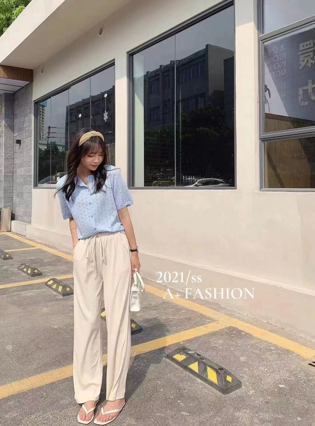 ウエストゴム　リラックスパンツ　AJ2205-D002