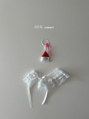 [予約] SO.U - scrunchie apron ( white )