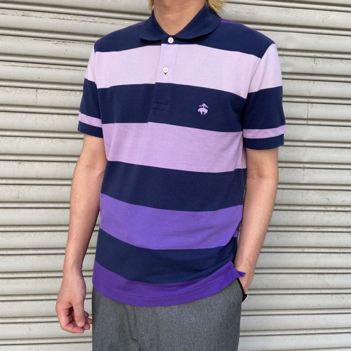 タグ付き未使用　Brooks Brothers グラデーションボーダーポロシャツ