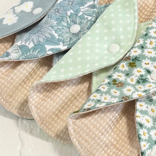 使い方2通り✩2way 布ナプキン 布ライナー ワッフル オーガニック 防水タイプ 376