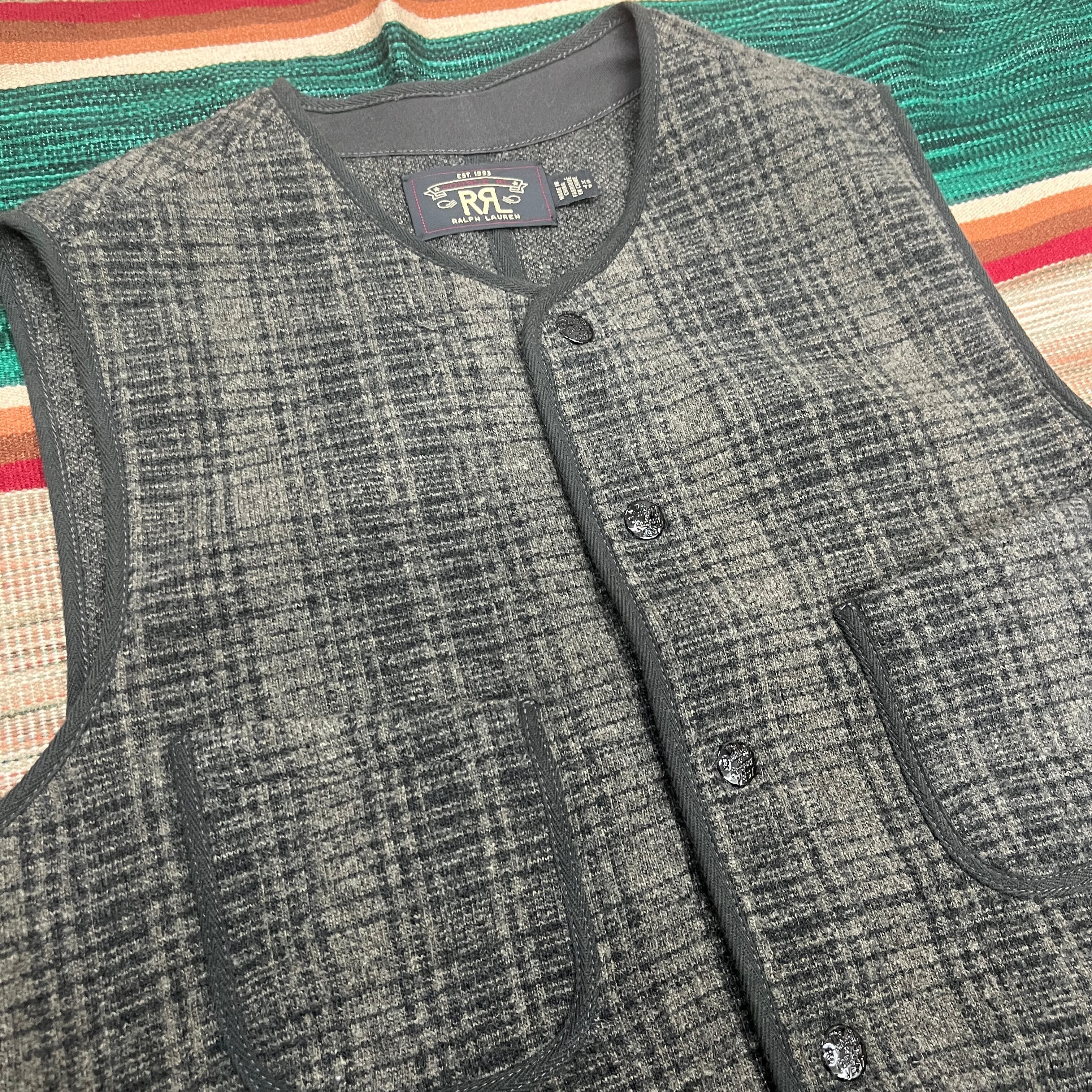 ダブルアールエルRRL ”HONBRE CHECK”WOOL VEST ダブルアールエルRRL ”HONBRE CHECK”WOOL VEST