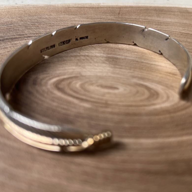 インディアンジュエリー Indian Jewelry 12KGF フェザーバングル