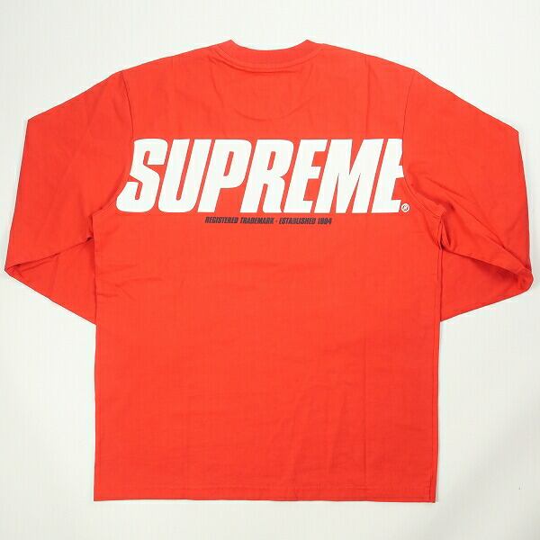 Supreme / 長袖Tシャツ/S/コットン/RED/無地/19AW/Trademark L/S Top Size【S】 SUPREME シュプリーム 19AW Trademark L/S Top ロンT 赤
