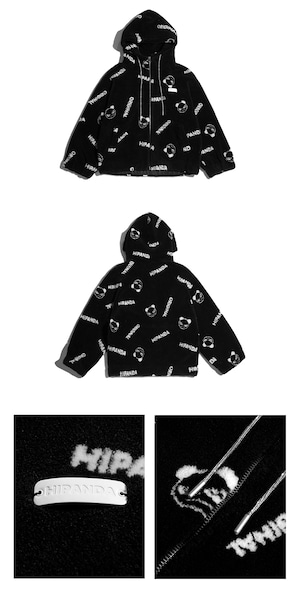 送料無料【HIPANDA ハイパンダ】レディース エコファー ジャケット FAUX FUR JACKET / WHITE・BLACK