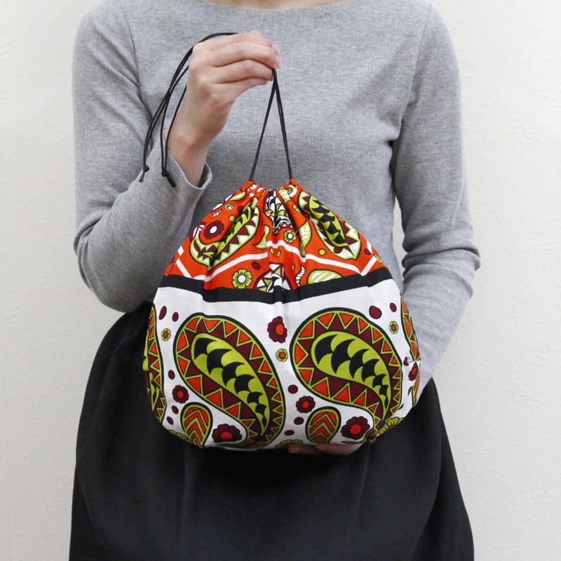 かごバッグ用 巾着 | カンガ屋 katikati（カティカティ）｜アフリカ布