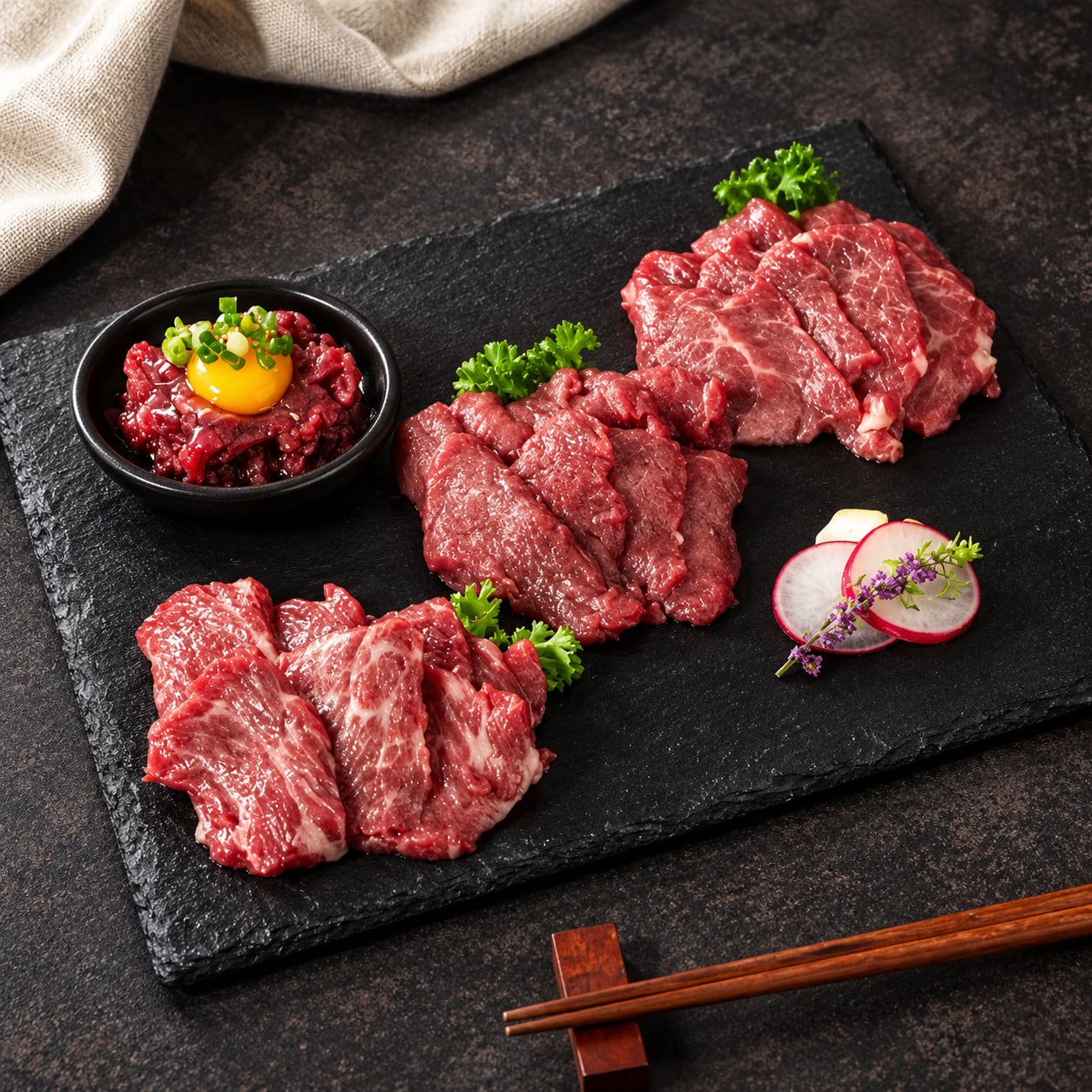 ふじ馬刺し 満喫セット