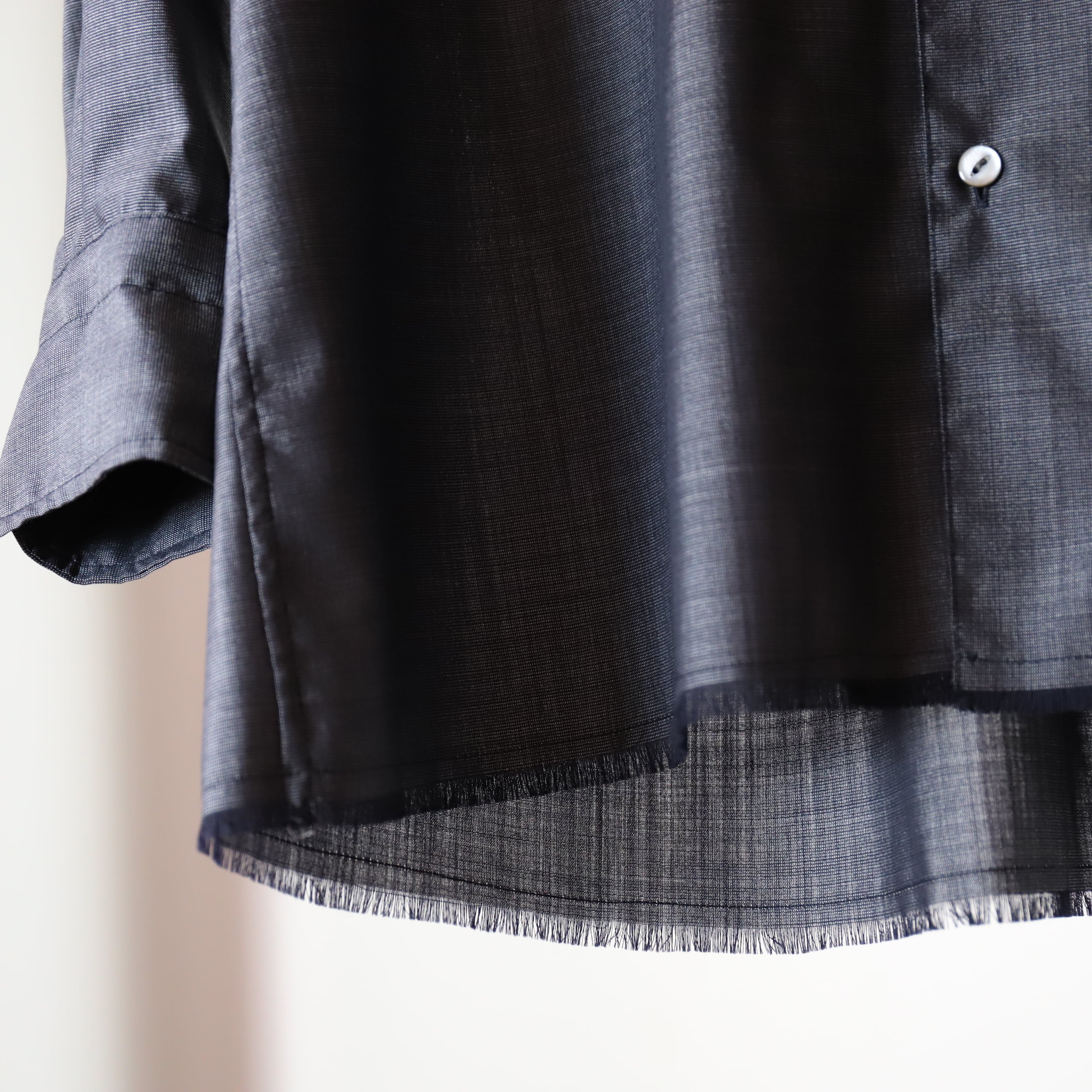 サイズ1リストック MAATEE&SONS / OPEN COLLAR フリンジ HWOOL SILK