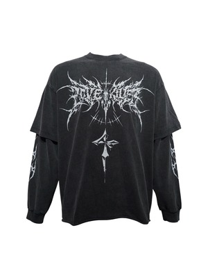 【LOVE KILLER】Chaos logo layered long T