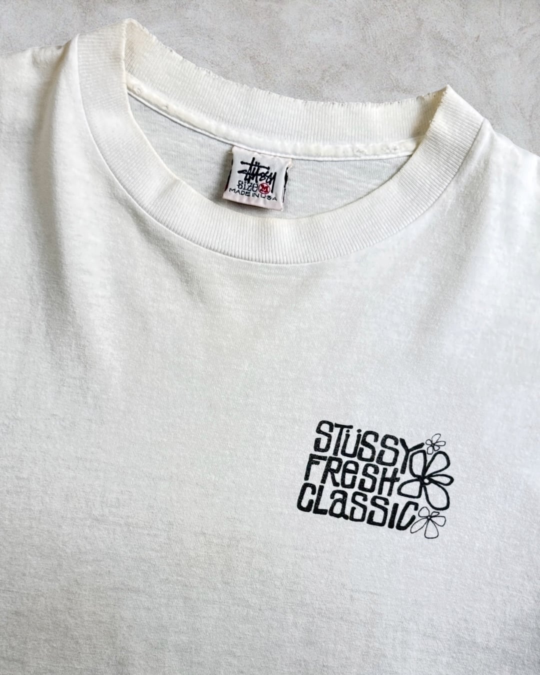 Special!!】90's old stussy Design Tee “白タグ” “stussy fresh
