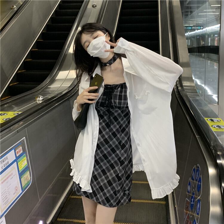 カジュアルサマーシャツ トップス ドレス 夏物 モンロー93329613726