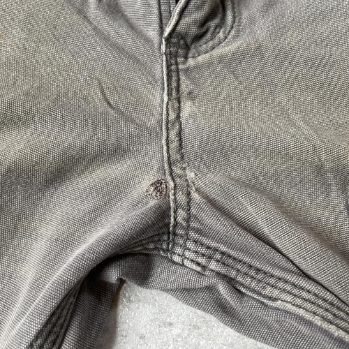20s ニカラグア製 グレー ダブルニー Carhartt 34×30 詳細写真6