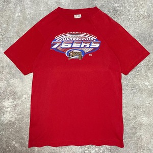 00s フィラデルフィア・セブンティシクサーズ ロゴプリント Tシャツ