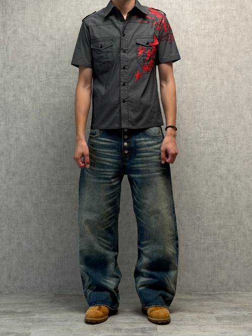 Rebel Fade Wide Denim