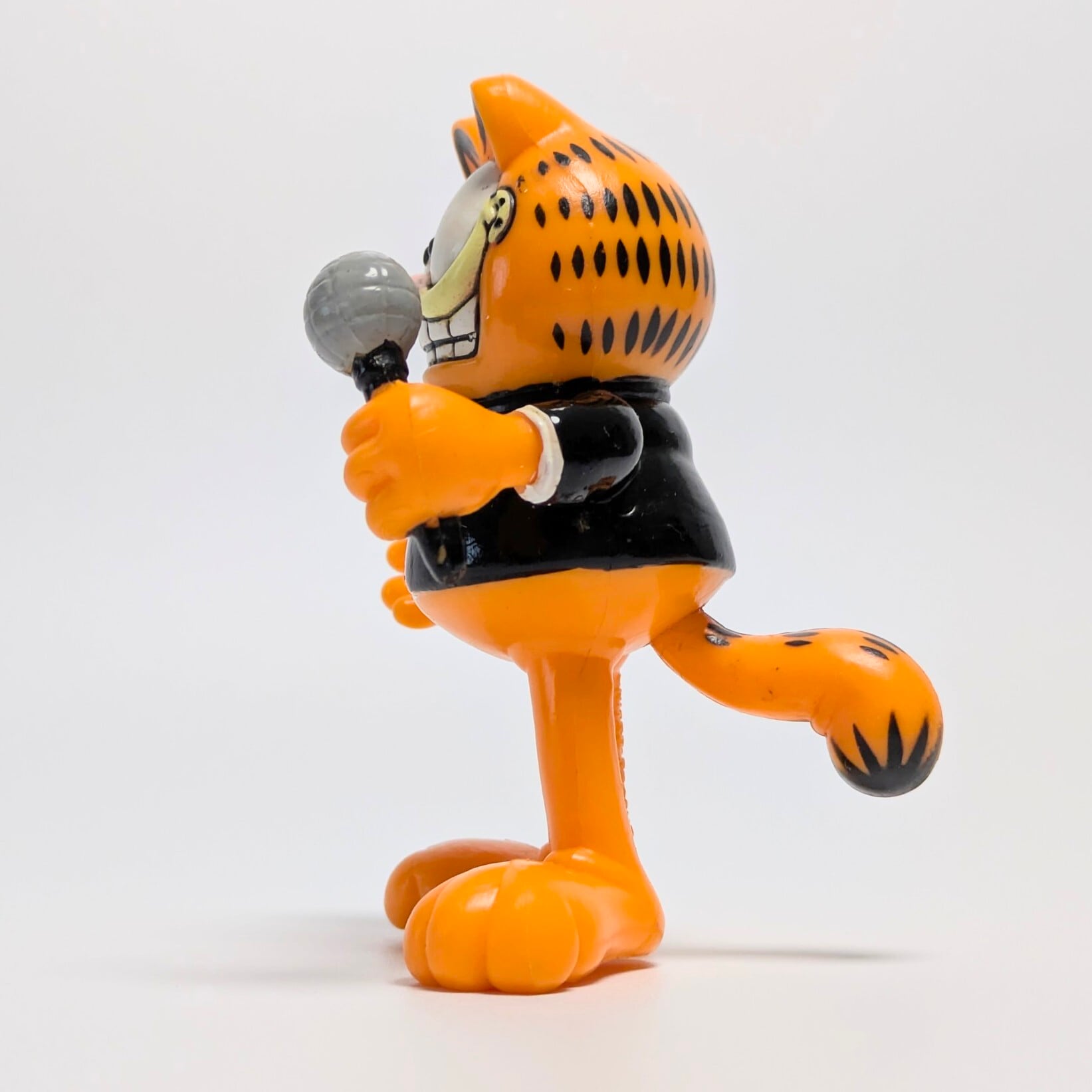 ☆VINTAGE80' 90'☆【 Garfield ( ガーフィールド ) 】 PVCフィギュア 蝶ネクタイ / マイク 〚アメリカン雑貨 アメトイ〛