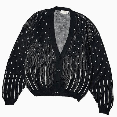 Vintage 80〜90's【NEW TERRITORIES】Pattered Knit Cardigan
