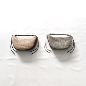 【VIOLAd'ORO ヴィオラドーロ】-SANDRO- RAFFIA LIKE SHEET×LEATHER ONE HANDLE BAG ラフィアライクシート×レザーワンハンドルバッグ V-8856 (2COLORS)