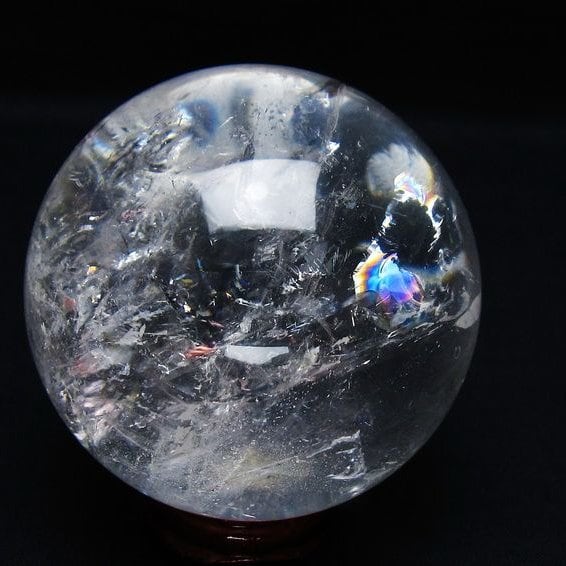水晶 丸玉 73mm スフィア 置物 水晶玉 一点物 151-9074